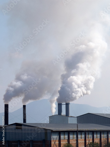 Smoke from heavy intustry factory