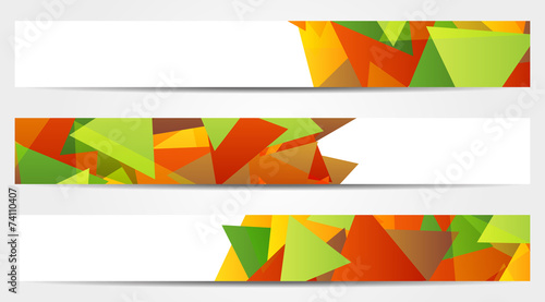 Collection of 3 abstract colorful banners Free Download Collection of 3 abstract colorful banners - GFXLoad