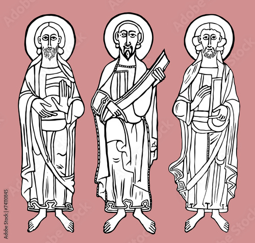 Saint figure. Vector illustration