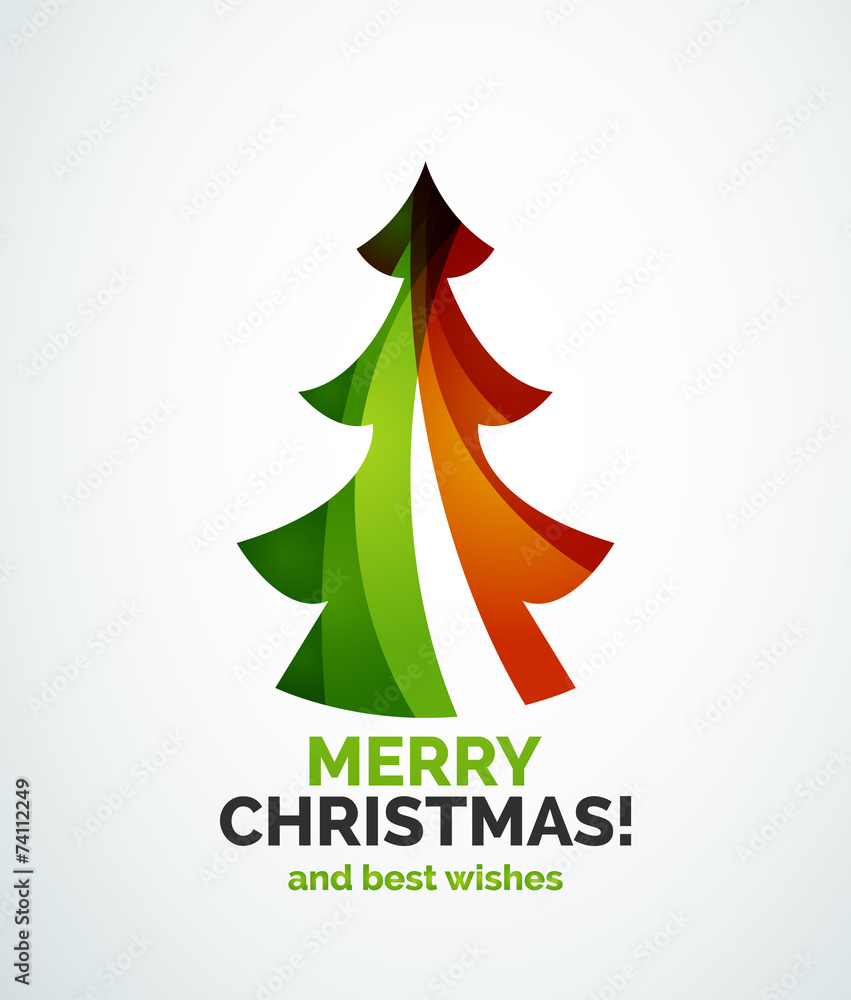 Christmas tree geometric design Christmas tree geometric design