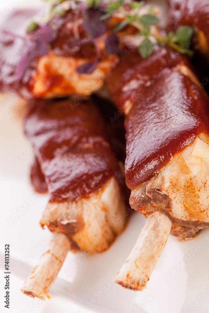 Delicious grilled pork ribs Delicious grilled pork ribs