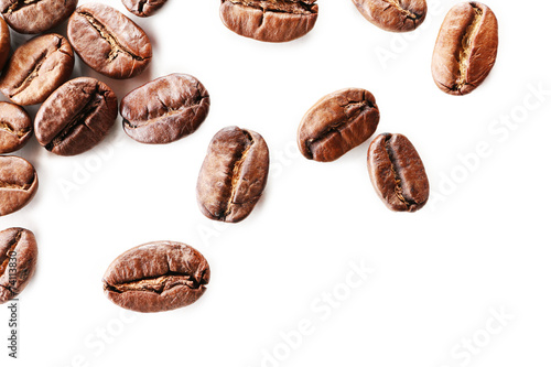 Coffee beans, isolated on white