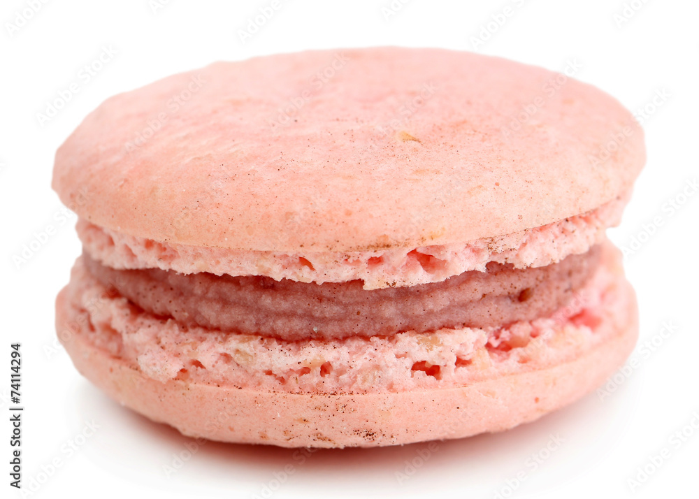 Gentle colorful macaroon isolated on white Gentle colorful macaroon isolated on white
