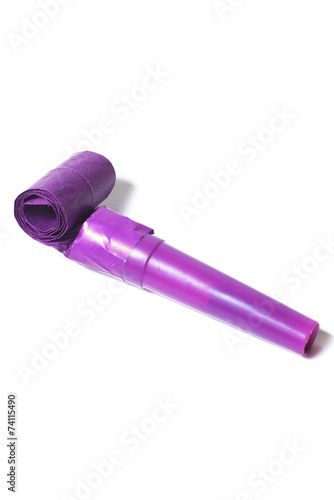 Party blower on white background