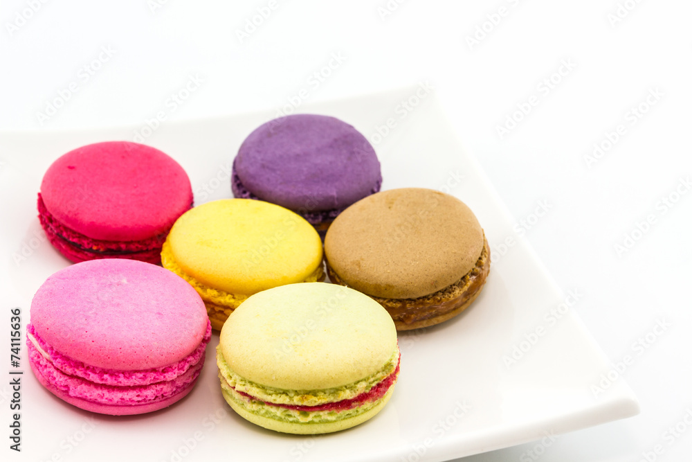Sweet and colourful french macaroons or macaron. Sweet and colourful french macaroons or macaron.