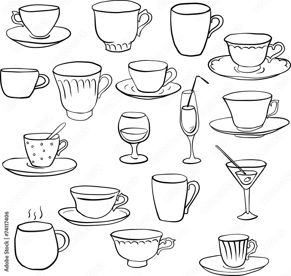 set of teacups