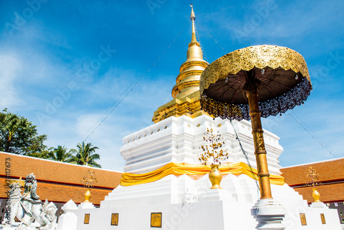 Ancient beautiful pagoda at Falang temple photo