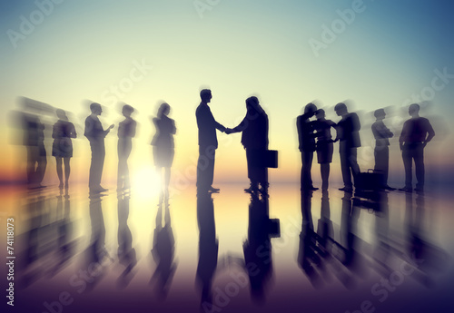Business People Meeting Seminar Corporate Office Concept