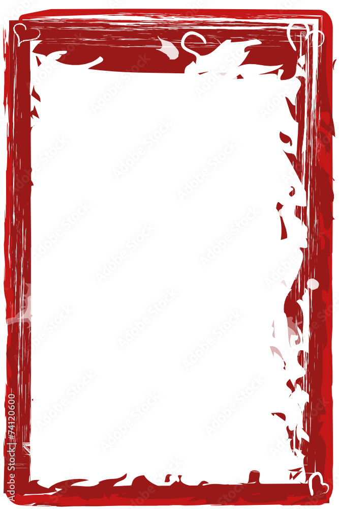 Obraz premium roter Rahmen