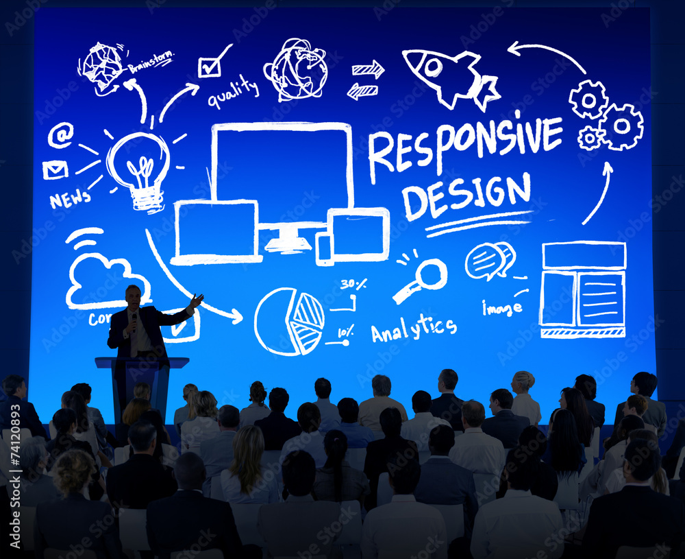 Responsive Design Online Seminar Concept Responsive Design Online Seminar Concept