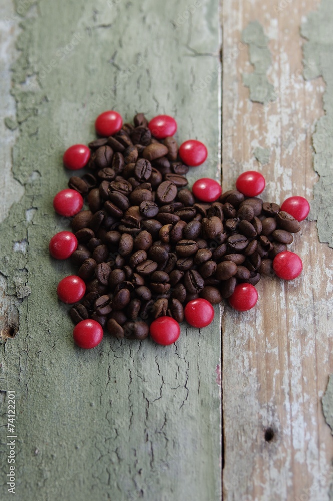 Kaffee mit süßer Schokolade Kaffee mit süßer Schokolade