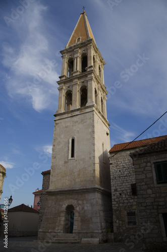 beautiful church tower in stari grad © Nino Pavisic