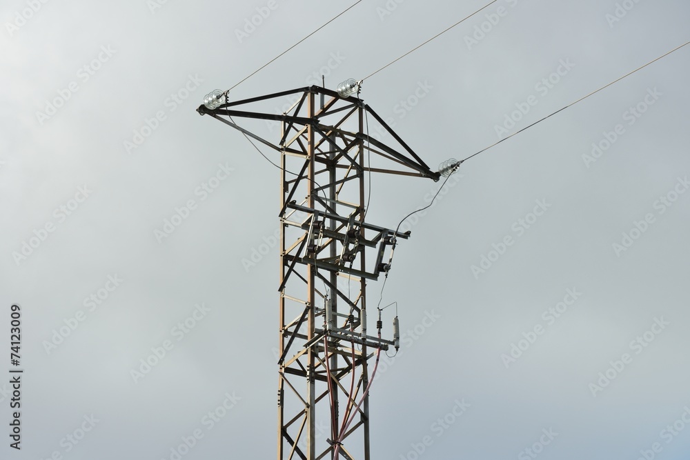 power transmission line pole power transmission line pole