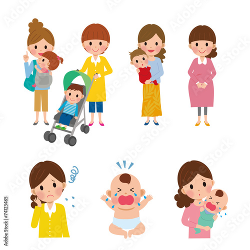 子育て　女性　複数