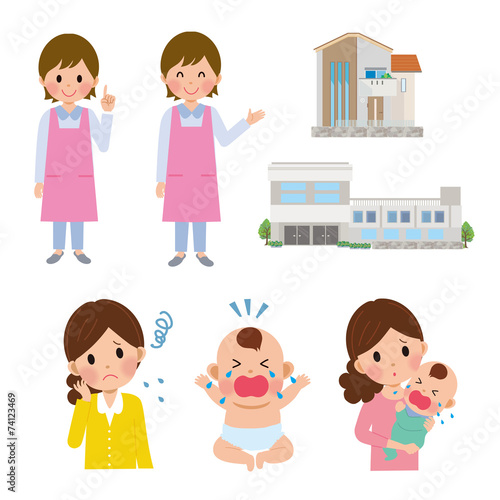子育て　女性　保育士