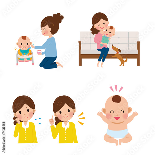 子育て　女性　離乳食　育児