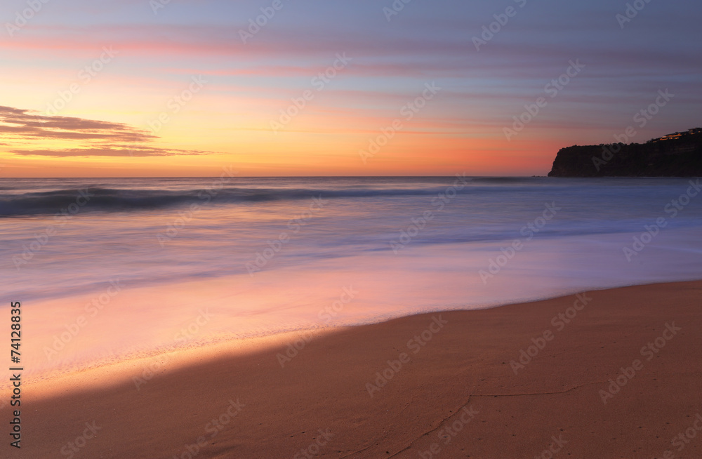 Summer sunrise Bungan Beach Australia