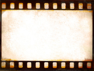 Grunge film strip frame background