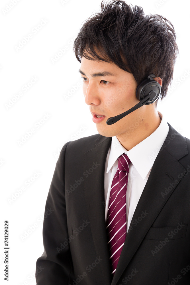 asian businessman on white background asian businessman on white background