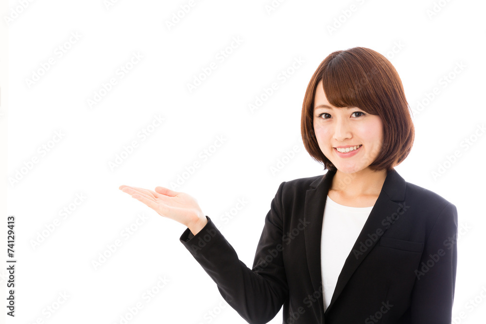 asian businesswoman on white background asian businesswoman on white background