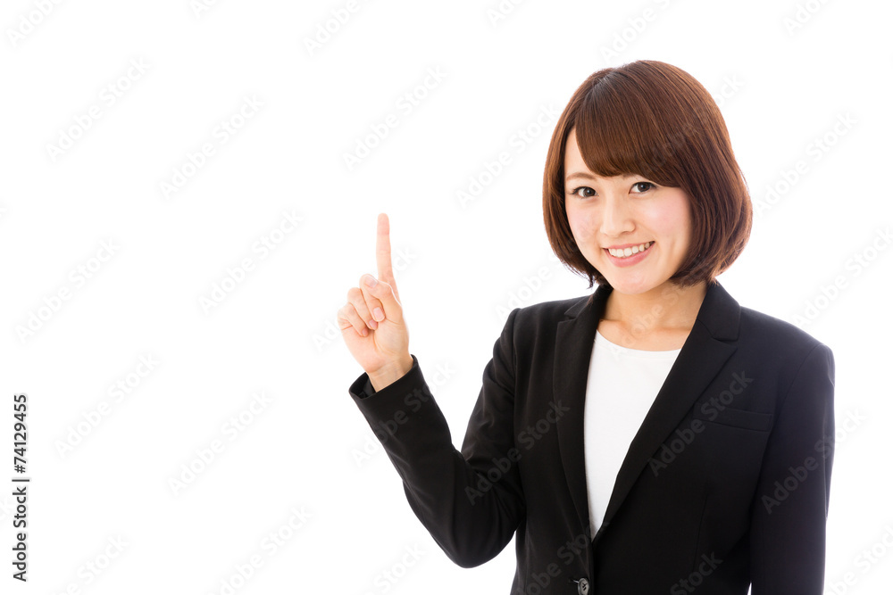 asian businesswoman on white background asian businesswoman on white background