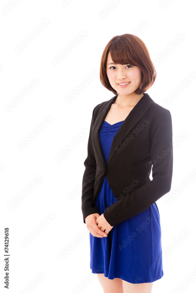 asian businesswoman on white background asian businesswoman on white background