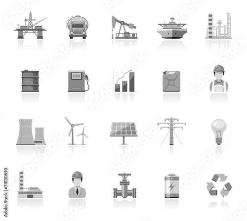 Industry and energy icons
