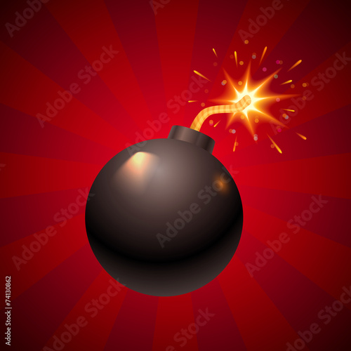 black retro bomb