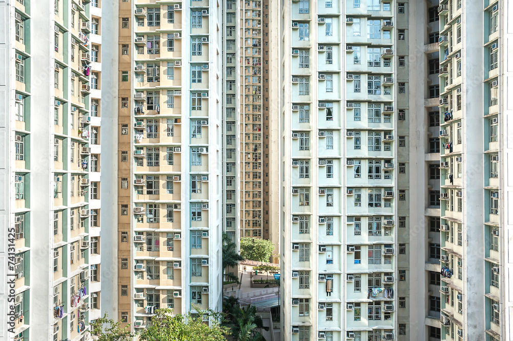 Fototapeta premium High-density public housing estate, Hong Kong