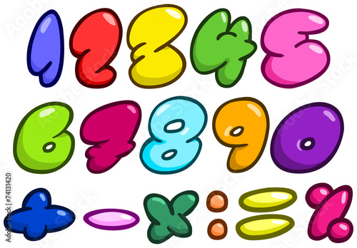 Comic bubble numbers
