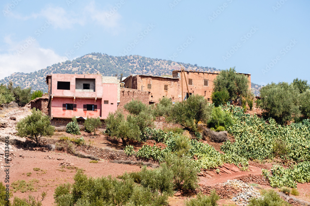 De bergen rond Beni Mellal, Marokko