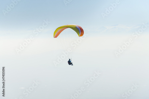 paragliding in the Himalayas