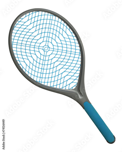 Beach tennis racket isolated on white background