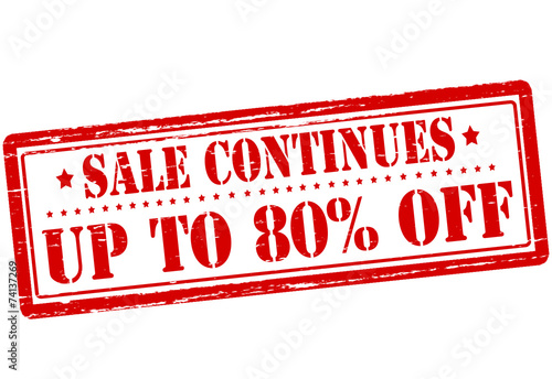 Up to eighty percent off