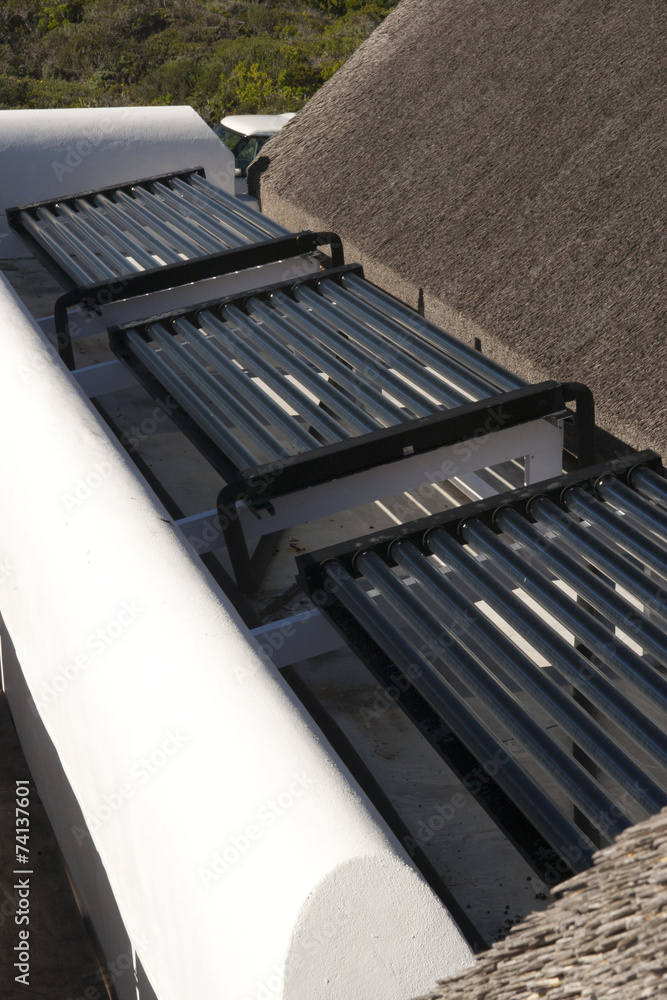 Solar Heating installation at a private home. Solar Heating installation at a private home.