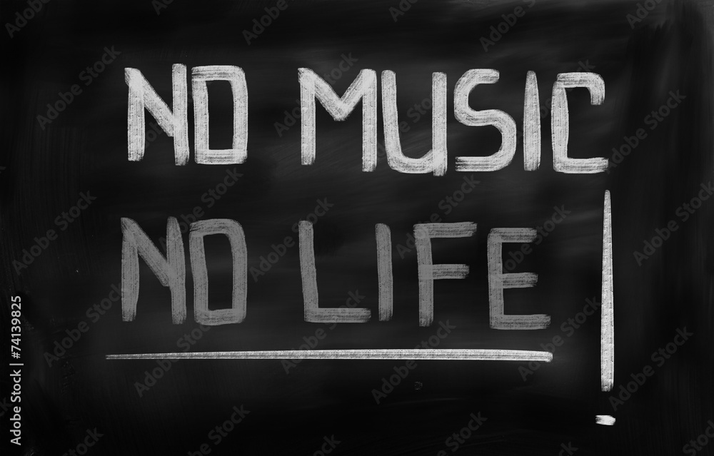 No Music No Life Concept