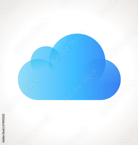 Vector Cloud Computing Icon photo