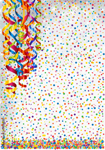 Background with lights and serpentine