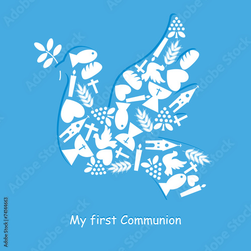 First Communion Invitation Card