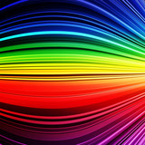 Abstract rainbow warped stripes colorful background