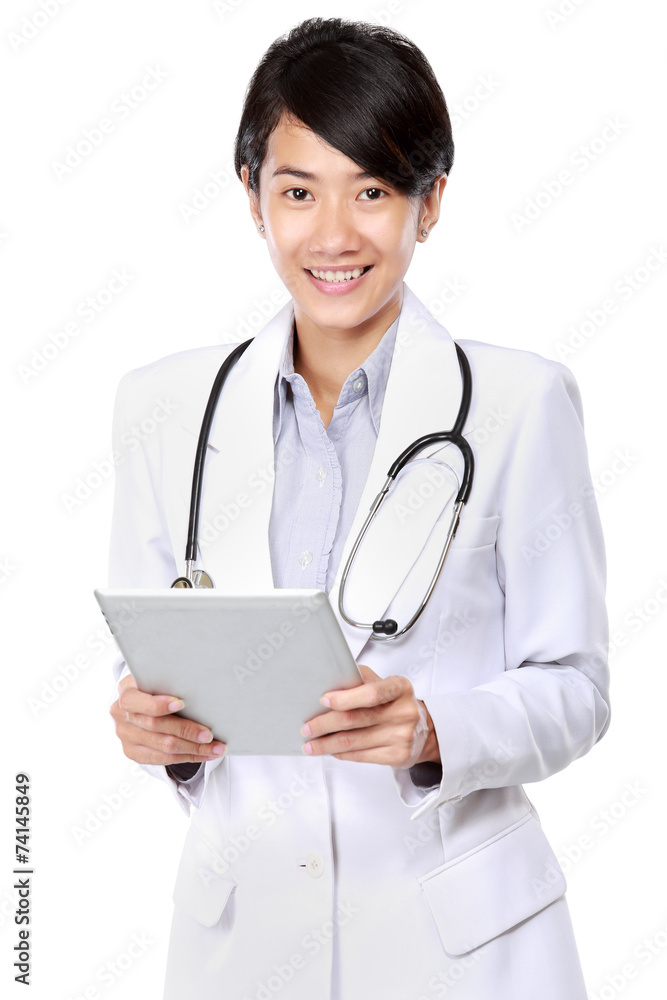 medical doctor woman with stethoscope