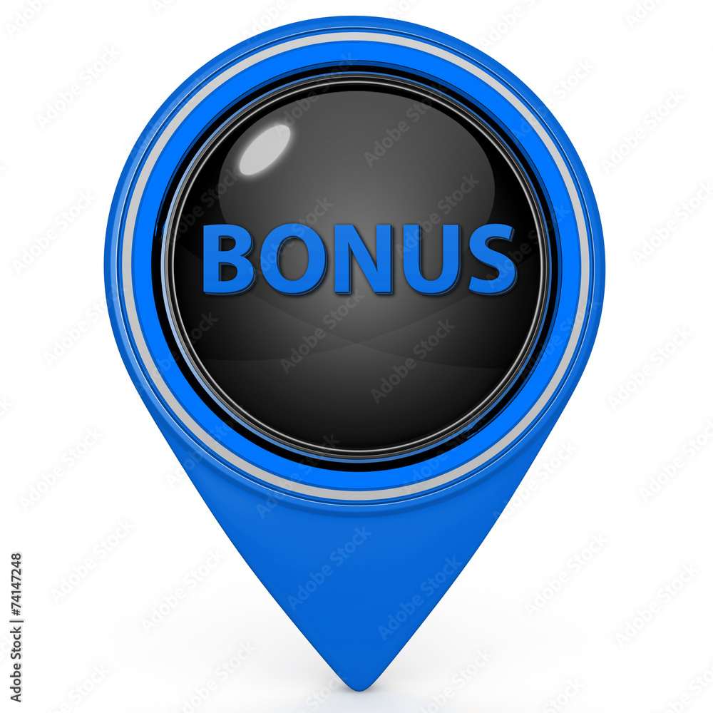 Bonus pointer icon on white background Bonus pointer icon on white background