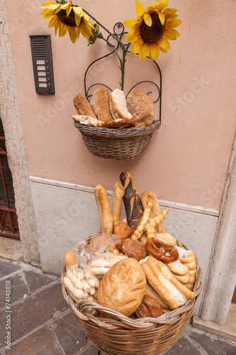 Cart of bread in the streets