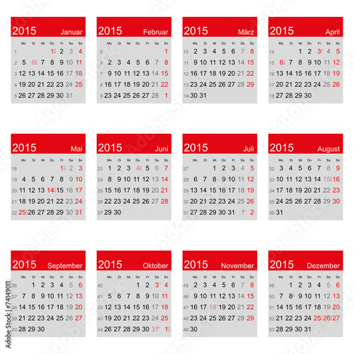Kalender 2015