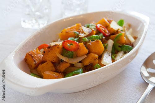 Roasted Squash and Peppers
