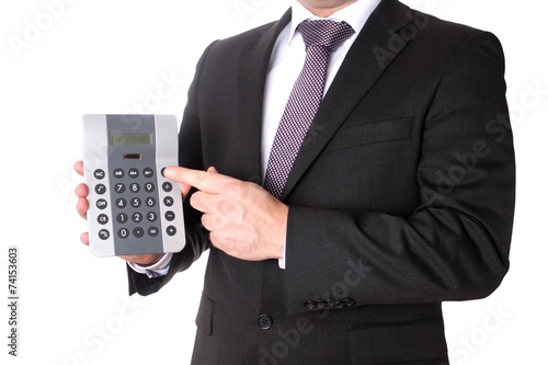 Man wearing a business suit