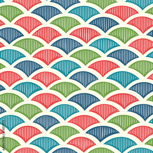Obraz na płótnie Abstract seamless pattern w salonie