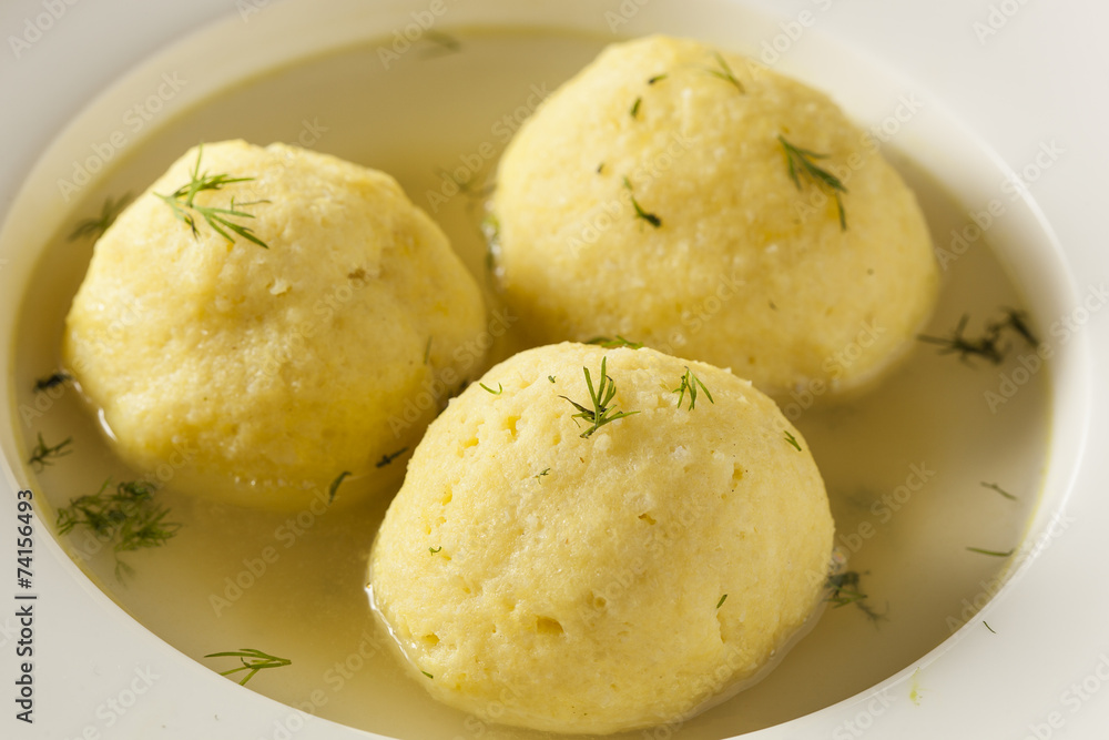 Hot Homemade Matzo Ball Soup Hot Homemade Matzo Ball Soup