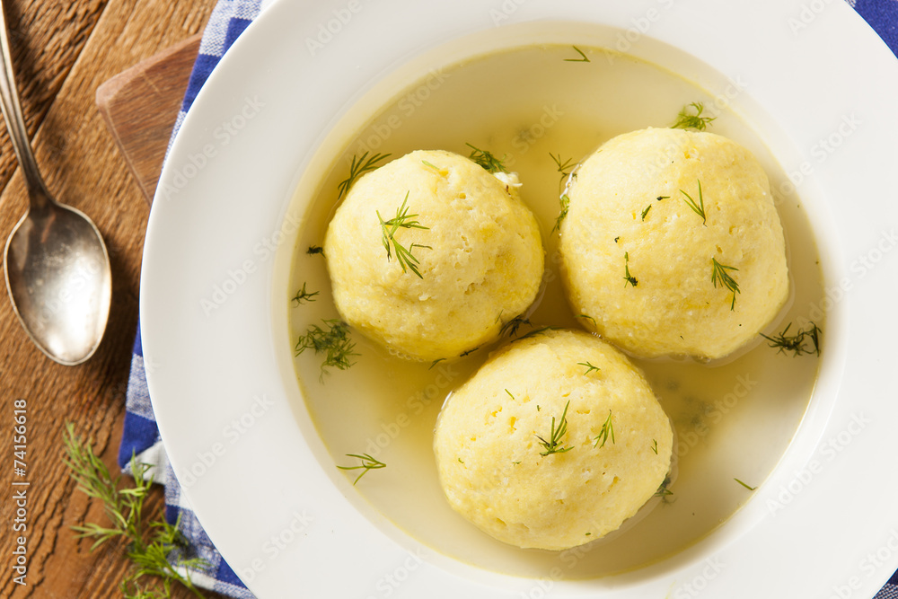 Hot Homemade Matzo Ball Soup Hot Homemade Matzo Ball Soup