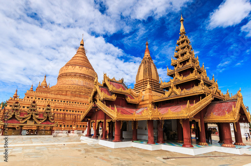 Shwe Zi Gon pagoda in Nyaung-U  Bagan of Myanmar